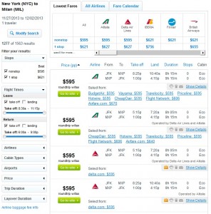 Fly.com Search Results: $595 -- NYC to Milan Nonstop (R/T incl. Tax)