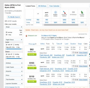 $87 -- Dallas to Fort Myers: Fly.com Search Results