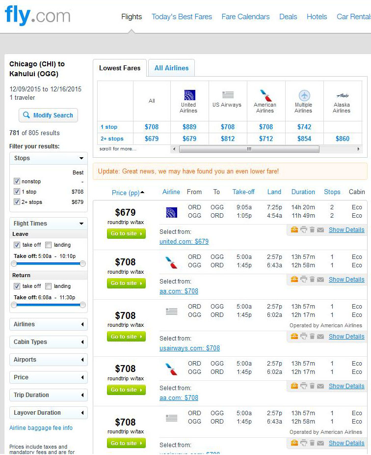 $625-$708 -- Chicago to Hawaii (Roundtrip) | Fly.com Travel Blog