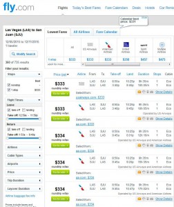 Las Vegas-San Juan: Fly.com Search Results