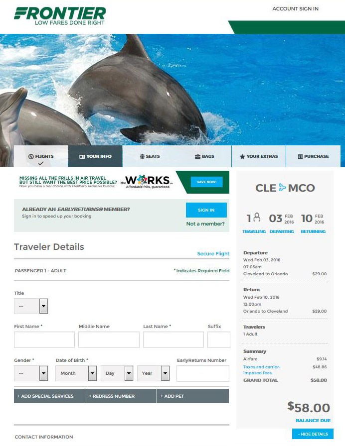 $58-$142 -- Cleveland to Florida & Cancun, incl ...
