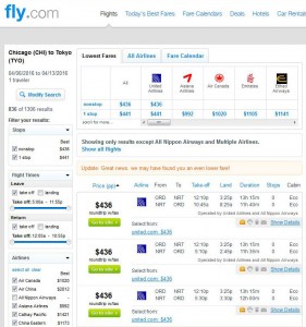 Chicago-Tokyo: Fly.com Search Results