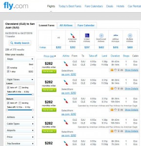 Cleveland-San Juan: Fly.com Search Results