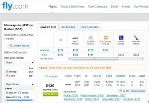 Minneapolis-Boston: Fly.com Search Results