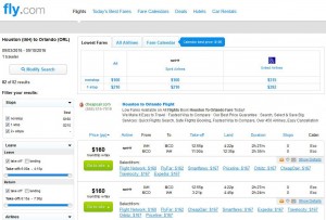 Houston-Orlando: Fly.com Search Results