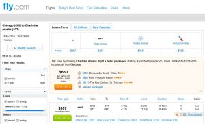 CHI-STT: Fly.com Search Results ($302)