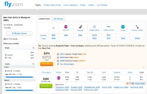 NYC to Iceland: Fly.com Results